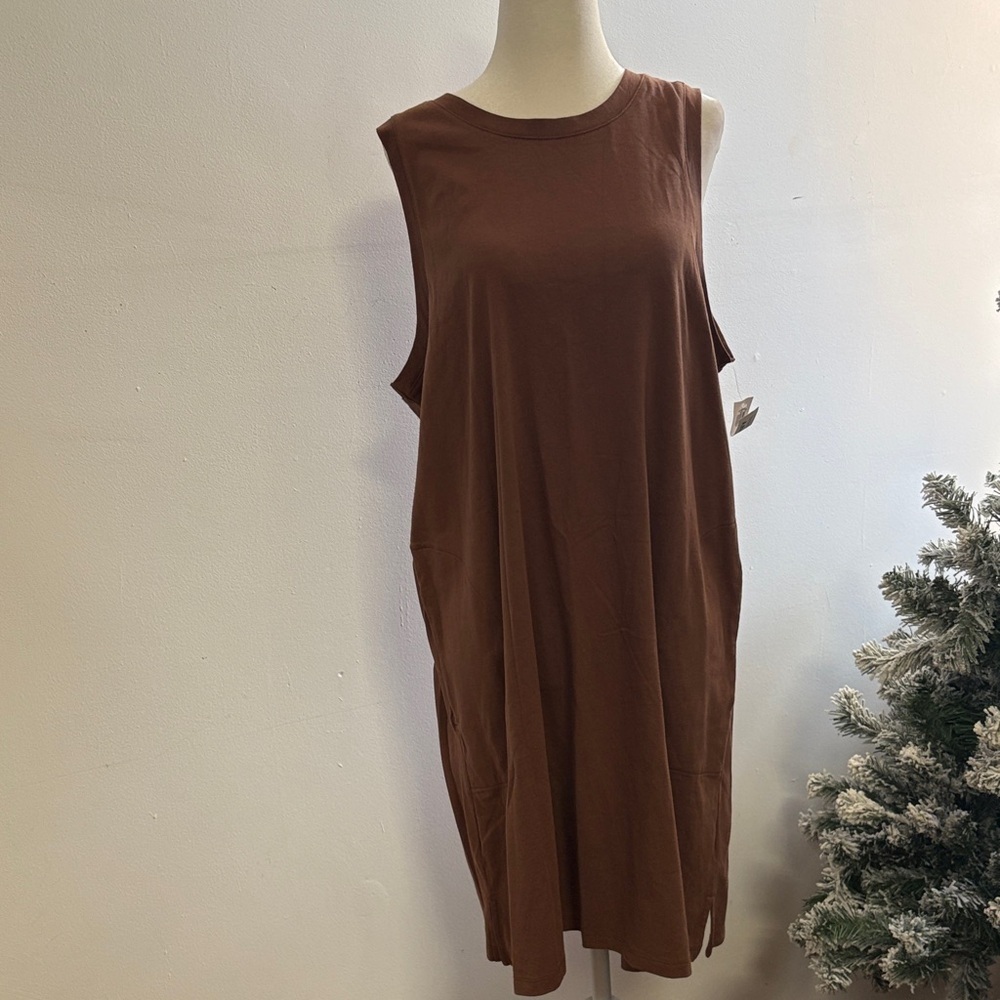 Old Navy Sleeveless Chocolate Midi Dress